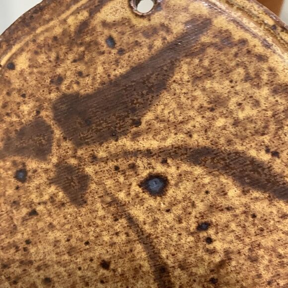 Handmade Artist Signed Stoneware Wall Taper Candle Wall Sconce Studio Pottery - Picture 13 of 17